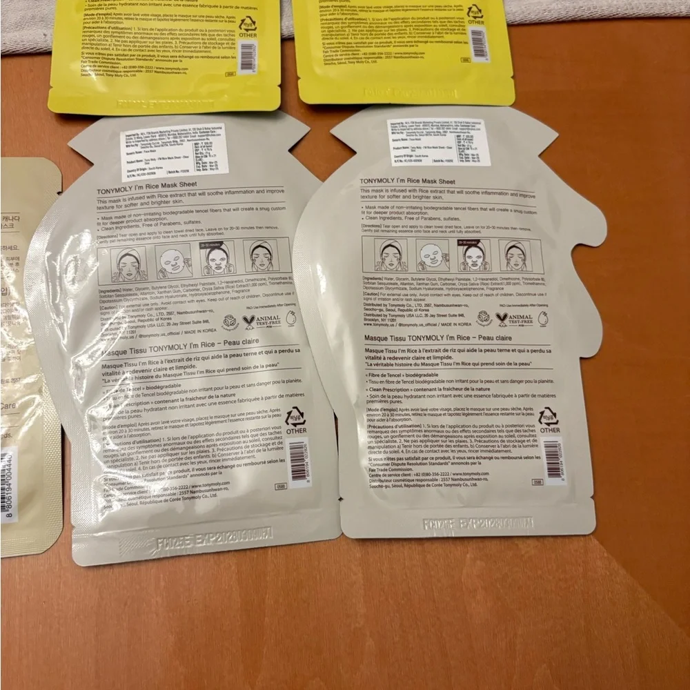 Lot of 5 TonyMoly Face Sheet Masks, NWT - Picture 7 of 8